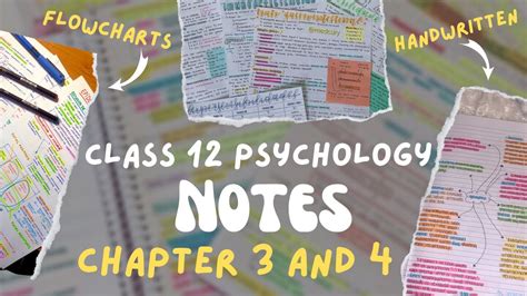 Class 12 Psychology Topper’s Handwritten Notes (Chapter 3 & 4) | Full ...