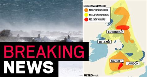 Met Office issues new red weather warning as Storm Emma crashes into ...