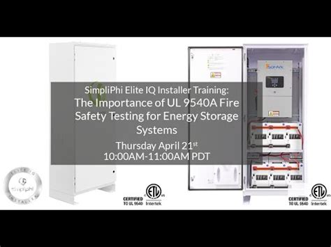 The Importance of UL 9540A Fire Safety Testing for Energy Storage Systems - YouTube