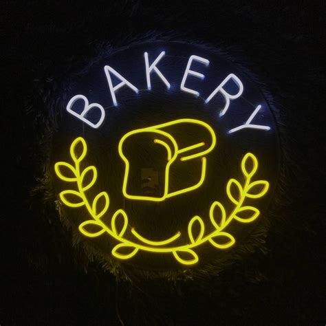 Bakery Neon Sign Bakery Led Sign Bakery Light Sign Bread - Etsy