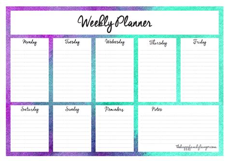 Weekly Planner | Weekly planner template, Free weekly planner templates ...