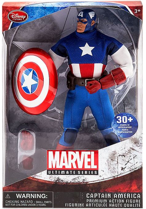 Marvel Ultimate Series Captain America Exclusive 11.5 Premium Action Figure Disney Store - ToyWiz