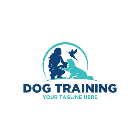 Premium Vector | Dog training logo vector