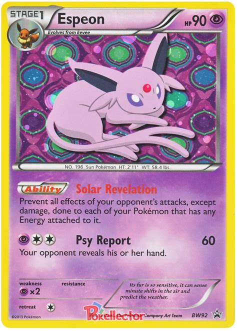 Espeon - Black & White Promos #92 Pokemon Card