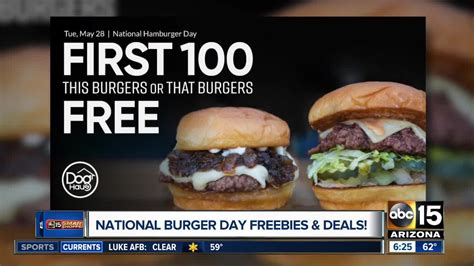 Freebies and deals for National Burger Day!