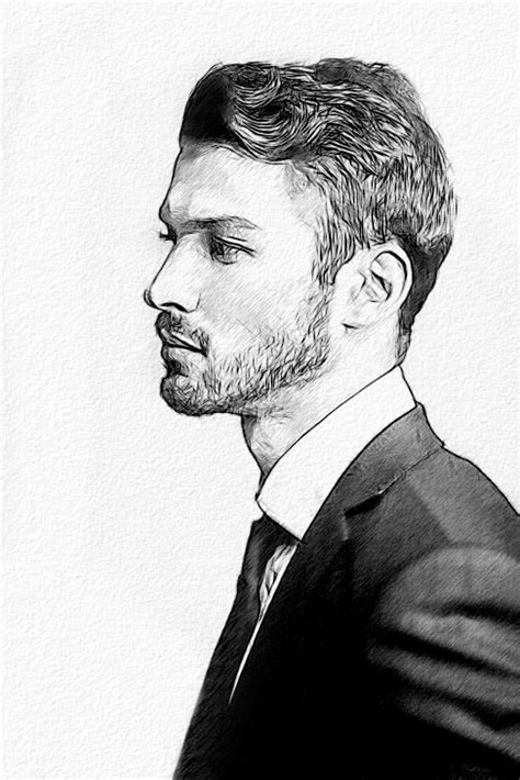 Handsome Man Sketch at PaintingValley.com | Explore collection of Handsome Man Sketch