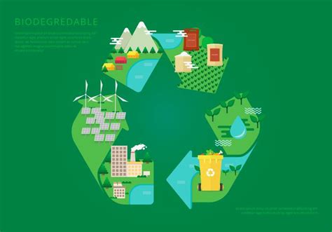 Biodegradable Flat Illustration 171871 Vector Art at Vecteezy