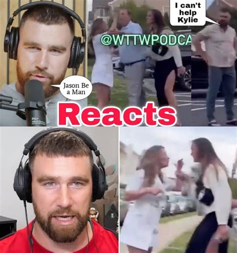 Travis kelce angry 😡Reacts to Kylie kelce fighting with drunk women ...