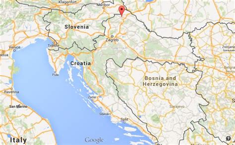 Where is Varazdin map Croatia