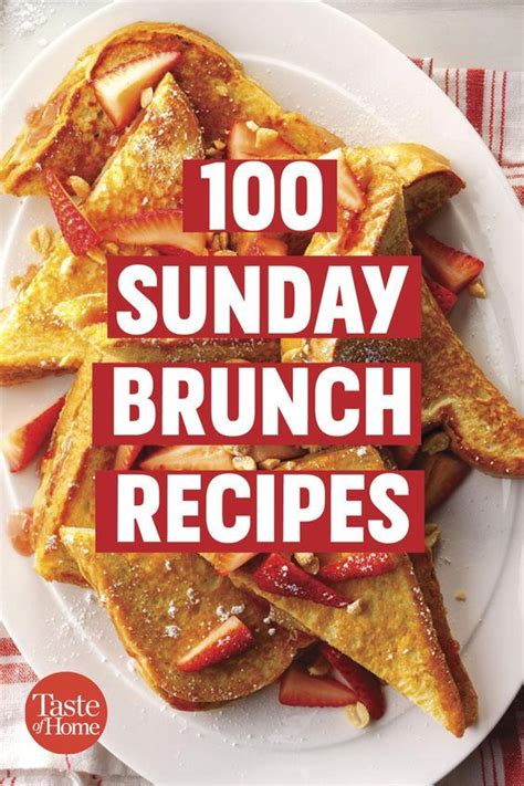 97 Sunday Brunch Recipes | Sunday brunch food, Brunch recipes, Recipes