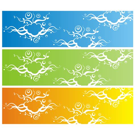 Vector for free use: Banner with abstract background