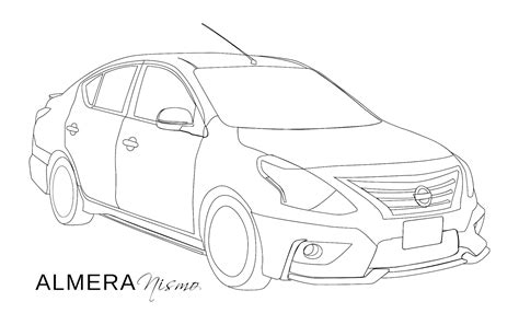 TRACING VECTOR [NISSAN ALMERA Nismo] 2016