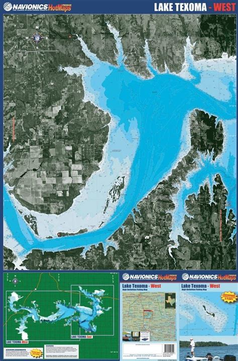 Amazon.com: Navionics PAPER TX: LAKE TEXOMA WEST HOTMAPS (30070 ...