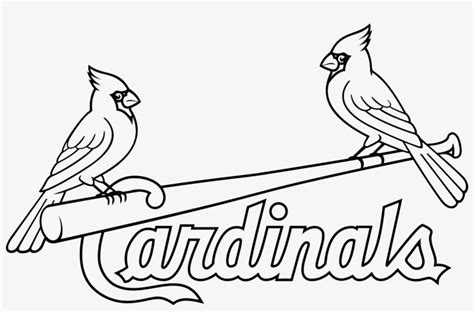 Louis Cardinals Logo Stencil - St Louis Cardinals Logo Black And White ...