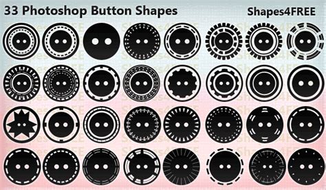 33 Photoshop Button Shapes – Two-Hole ButtonsPhotoshop Free brushes, Photoshop Fonts | BRUSHEZ