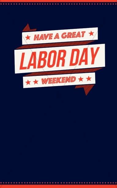 Have a Great Labor Day Weekend Religious Bulletin | Secular Holiday Bulletin Covers