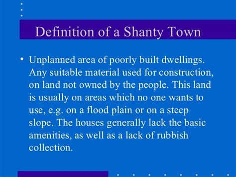 Shanty Towns By Matthew Greeman he is gr8