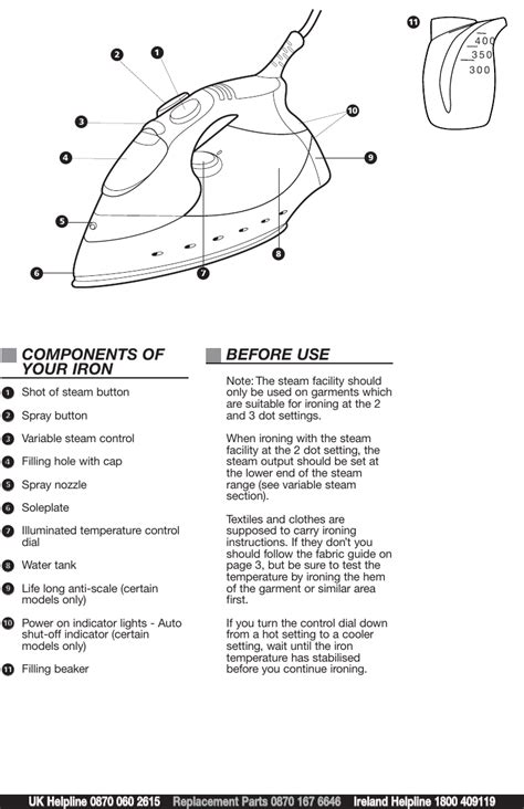 Morphy Richards Turbo Steam Iron Users Manual 40655 Rev3