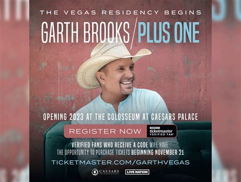 Garth Brooks 'Garth Brooks/Plus One' 17-Show Las Vegas Residency At Caesars Palace