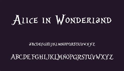 Alice in Wonderland Font Free Download