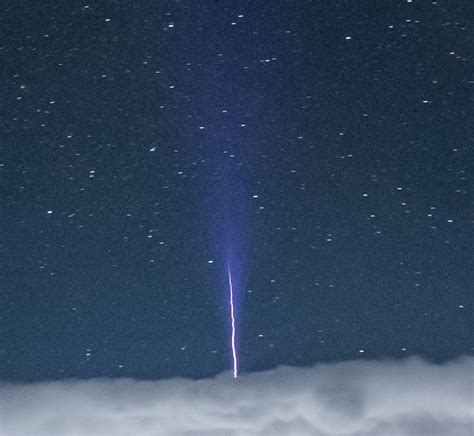 Blue Jet Lightning Sighted Over Texas | Spaceweather.com