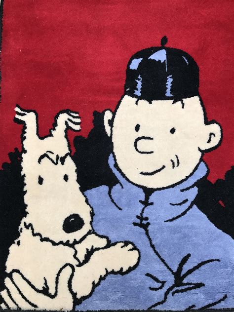 Axis Tintin Carpet, The Blue Lotus - 1980s - Design Market