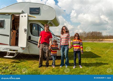 Family Vacation in Camping, Holiday Trip in Camper Stock Image - Image of outdoor, child: 26363609