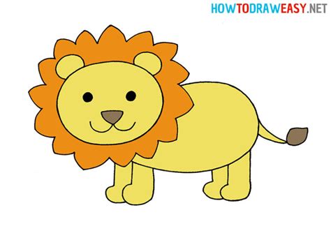 How to Draw a Lion for Kids - How to Draw Easy