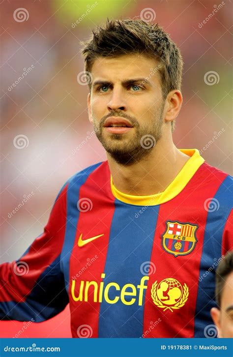 Gerard Pique of Barcelona editorial photo. Image of champion - 19178381