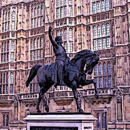 Statue of Richard the Lionheart Outside Parliament Picture | Lionheart ...