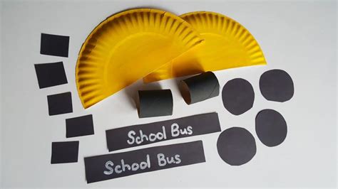 Back to School Bus Paper Plate Craft for Kids