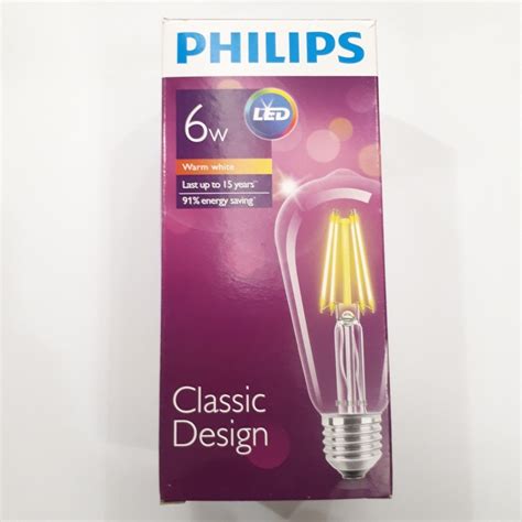 Philips LED bulb 6w E27 Warm White - Zener - Online DIY store