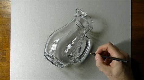 3D Art - Drawing of a Glass Pitcher - YouTube