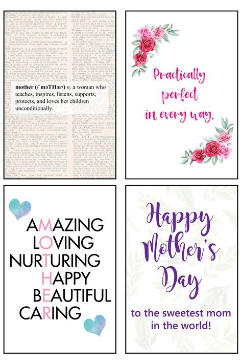 Mothers Day Cards Printables