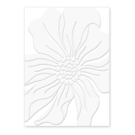 Embossed Large Floral Greeting Card - Kelly Green by Punch Studio