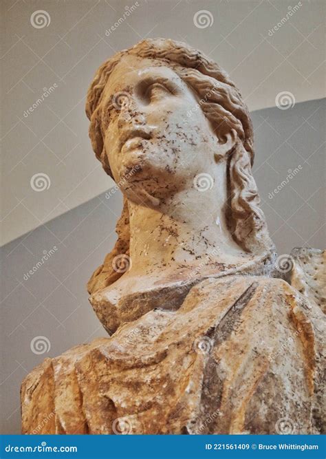 Ancient Greek Statue, Dionysus, Delphi Museum, Greece Editorial Stock ...