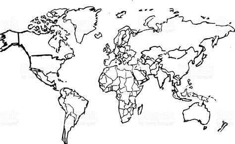 World Map For Drawing at GetDrawings | Free download