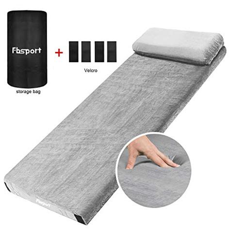 FBSPORT Memory Foam Floor Mattress with Pillow Camping Mattress/Car Travel Mat/Roll-Up Guest Bed ...