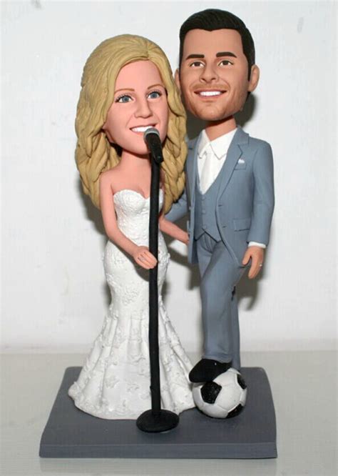 Custom wedding bobblehead football and singing [3283] - $144.00 : wowbobble, Your personal ...