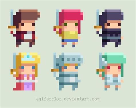 Platformer Pixel Sprites by agifarclor on DeviantArt | Pixel art ...