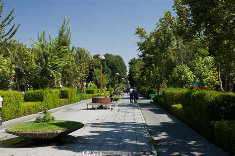 Photo of Gardens in Chahar Bagh avenue. Central Isfahan, Iran