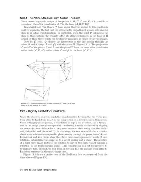 Structure from motion (summary) | PDF