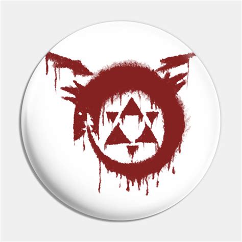 Homunculus symbol - Fma Brotherhood - Pin | TeePublic