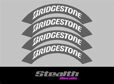 BRIDGESTONE Tyre Stencil Stickers | Stealth Decals