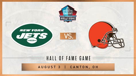 Jets Receive Invitation to Play Browns in 2023 Hall of Fame Game in Canton