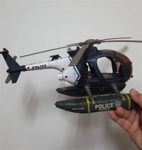 Vintage Toy Police Helicopter, Hobbies & Toys, Toys & Games on Carousell