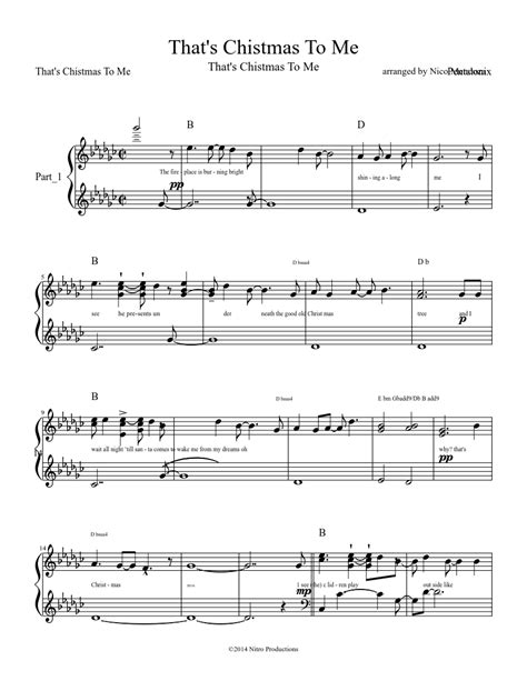 That's Christmas to me - Easy piano Sheet music for Piano (Solo) | Musescore.com