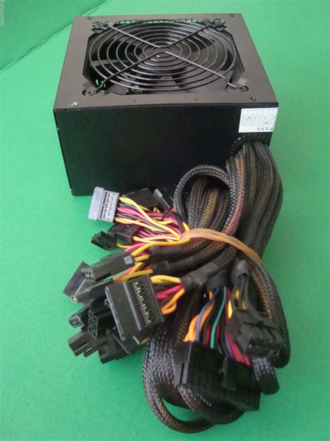 750W 750 WATT PCI-e LED Fan PSU SATA ATX Power Supply 500W 550W 600W ...