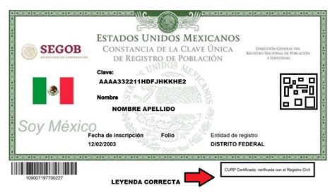 CURP CERTIFICADO - Huixquilucan