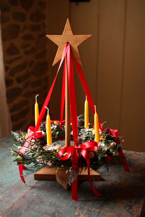 Traditional German Advent Wreath - Count Sundays before Christmas